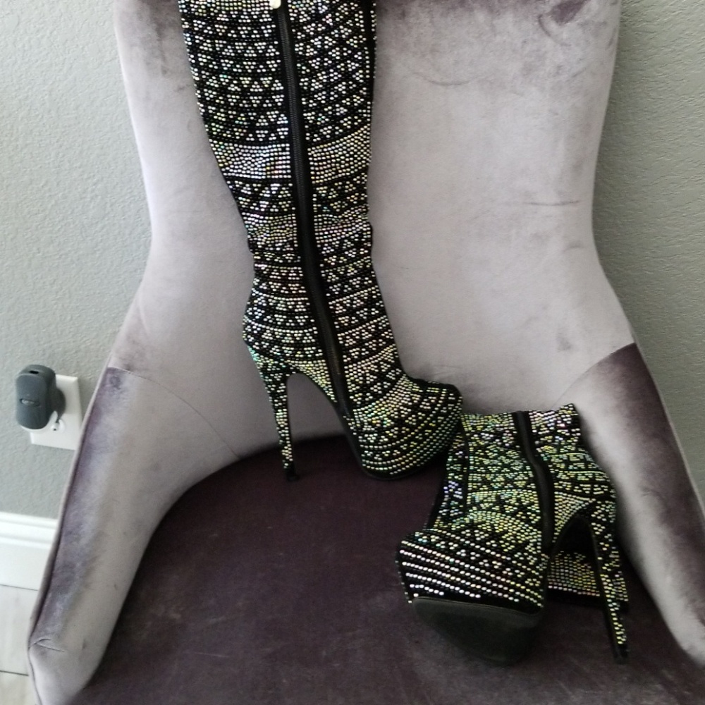 Rhinestone boots